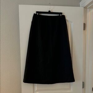 Talbots Classic Wool Grey/Black A-Line Skirt